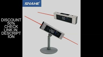 SHAHE Type-C Charging Digital Inclinometer Laser Protractor Angle Measure Laser Level Ruler Laser Me