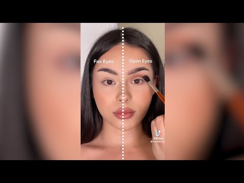 Fox eyes vs Open eyes 😍 MakeUp eyes tutorial! Choose your favorite!