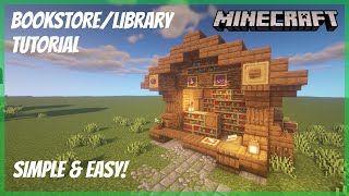 Minecraft: Bookstore/Library! (Tutorial)