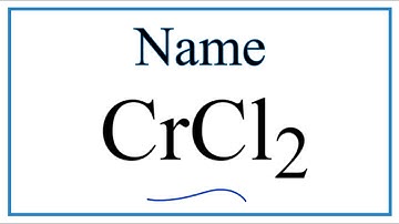 How to Write the Name for CrCl2