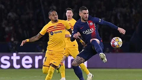 PSG FACE BARCELONA IN CRUNCH CHAMPIONS LEAGUE Q/FINALS RETURN LEG