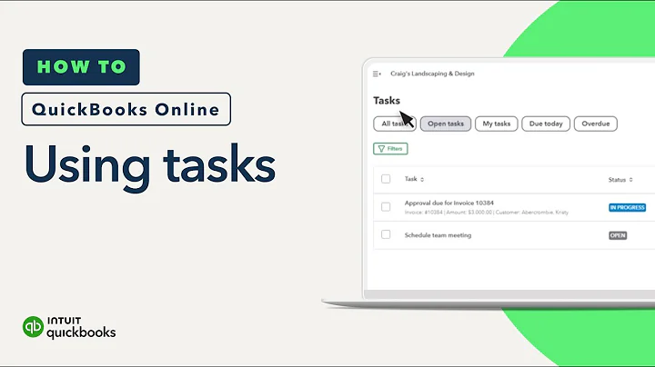 How to use tasks in QuickBooks Online