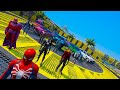 Ironman SpiderMan Super Challenge Super-Heroes GTAV!Человек-паук и Железный Человек на Внедорожниках