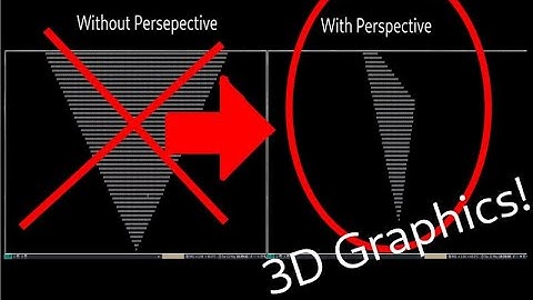 Ncurses 3D Render Engine Tutorial: pt 9 (Perspective Projection) Milestone!!