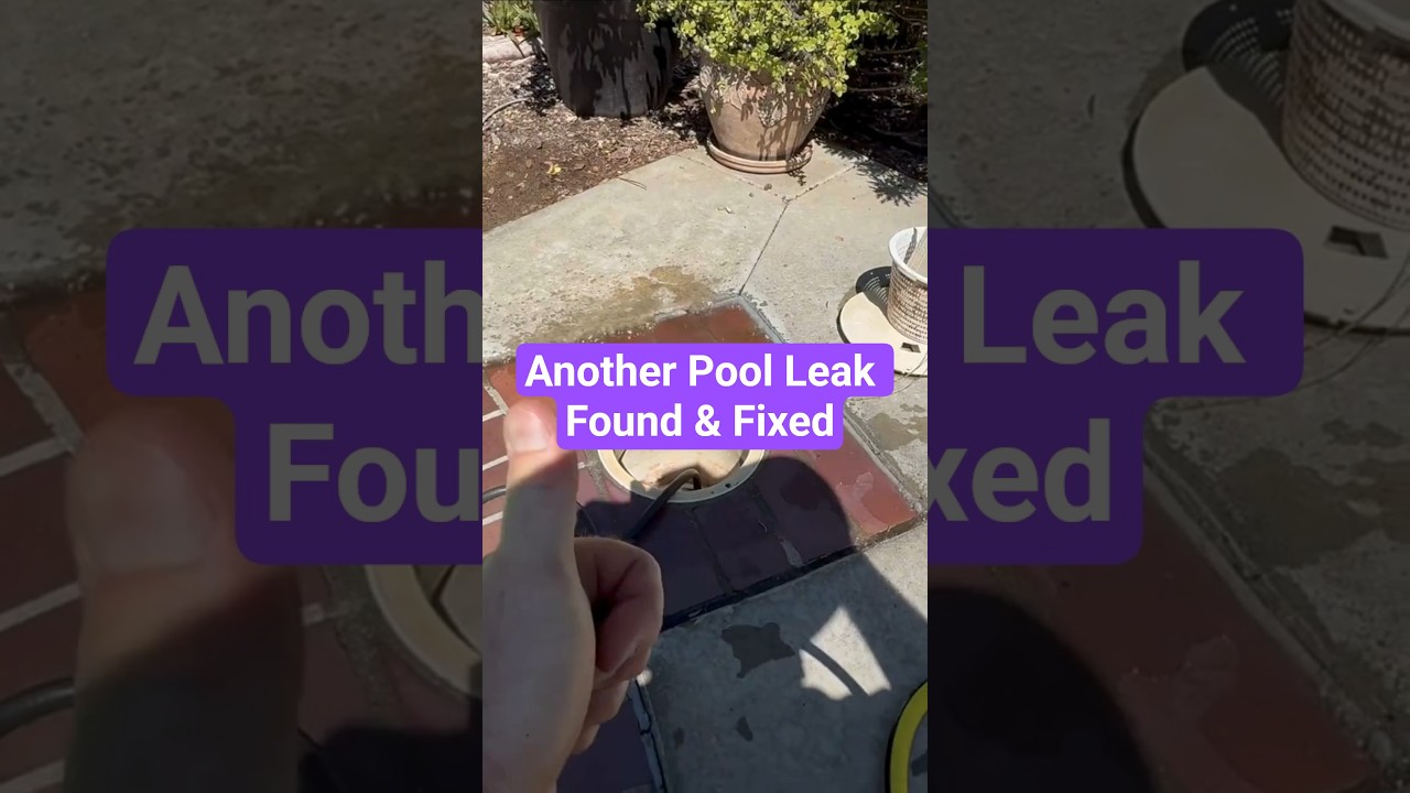 Rancho Bernardo Pool Leak Detection: Skimmer Plumbing Leak Found