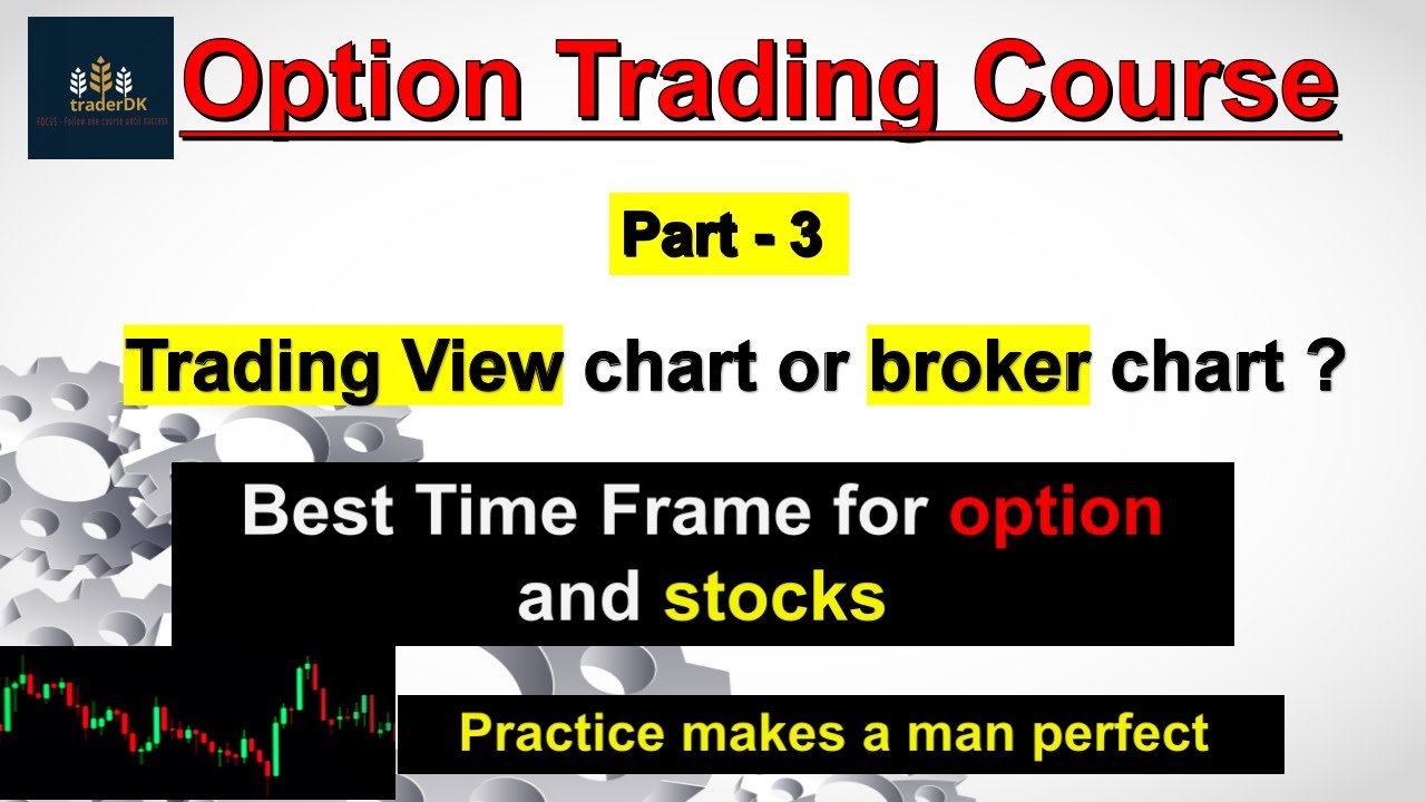 Best trading Chart II  💹 Trading view vs broker chart II option trading Course II part 3 II traderdk
