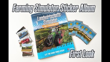 Checking out the Farming Simulator Sticker Album from Giants