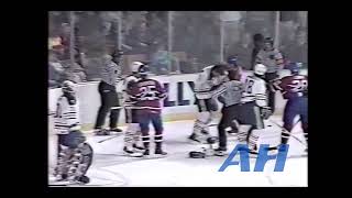 NHL Feb. 16, 1990 Buffalo Sabres v Montreal Candiens (R) Uwe Krupp v Shayne Corson