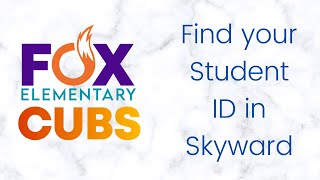 Find your student ID in Skyward
