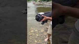 This Water Gun Refills Itself From The River?! 🤯