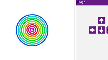 how to make concentric circle on pictoblox