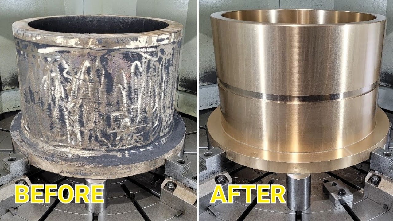 BIGGEST BRONZE BUSHING In My Machining Career. Największa brązowa tuleja w mojej karierze.