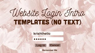 WEBSITE LOGIN INTRO FREE TEMPLATES | (no text) screenshot 4