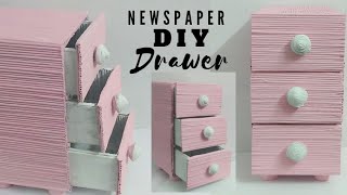 Diy drawer / newspaper craft desk organizer cardboard room home decor
multi storage
