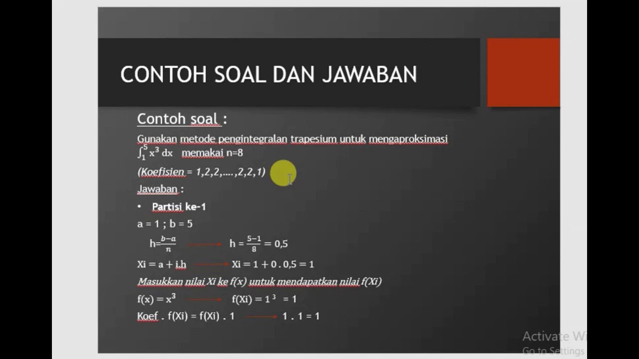 Metode Numerik Integrasi Metode Trapesium Teknik Sipil A 2016 Universitas Langlangbuana Youtube