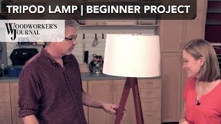 Learn how to make a tripod floor lamp. Kristena Smith and Rob Johnstone show you the hardware, tools and techniques you need 