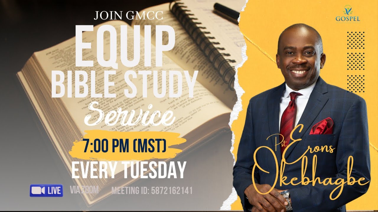 Equip Bible Study: How to Recognize Opportunities | January 13, 2026 | Pastor Erons Okebhagbe