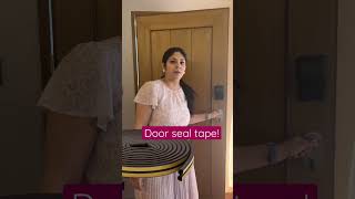 Door seal tape for sound proofing doors! #interiordesign #coloraza #shorts #homehacks #homedecor screenshot 2