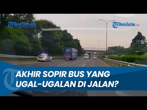 Ugal-ugalan? Sopir Bus Ini Terima Akibatnya