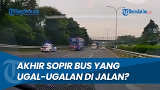 Ugal-ugalan? Sopir Bus Ini Terima Akibatnya