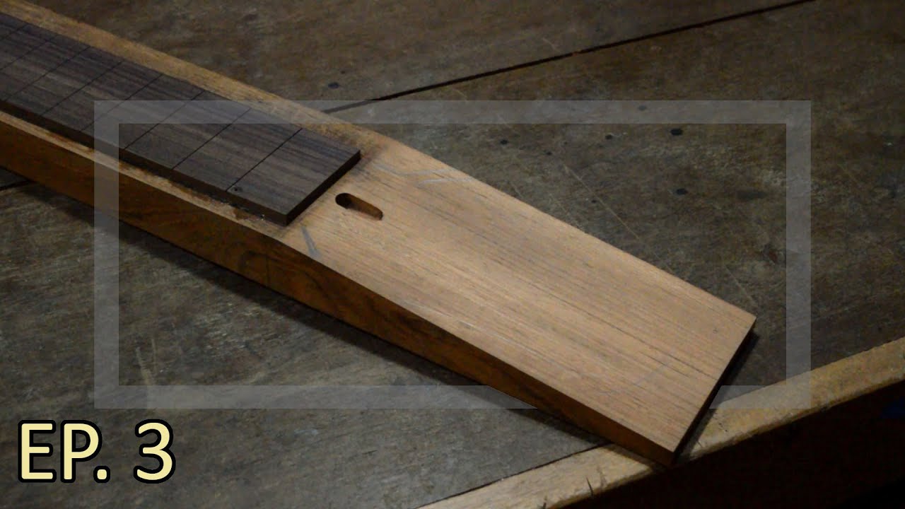 Guitar Build Part 3 Gluing the fretboard YouTube