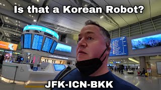 Flying Back to Thailand - JFK-ICN-BKK - Air Asiana