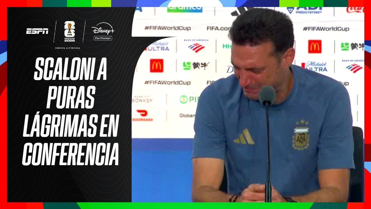 ►Entre lágrimas, Lionel Scaloni pone en duda su continuidad en la Selección Argentina
