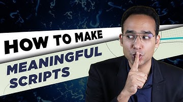 How to write a video script? | Jitesh Manwani