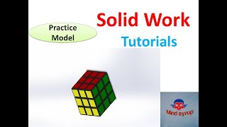 #lockdown#solidwork#RubixCube | Design 3*3 Rubix Cube in solid work software