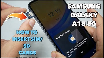 Samsung Galaxy A15 5G How to insert SIM Card like abc