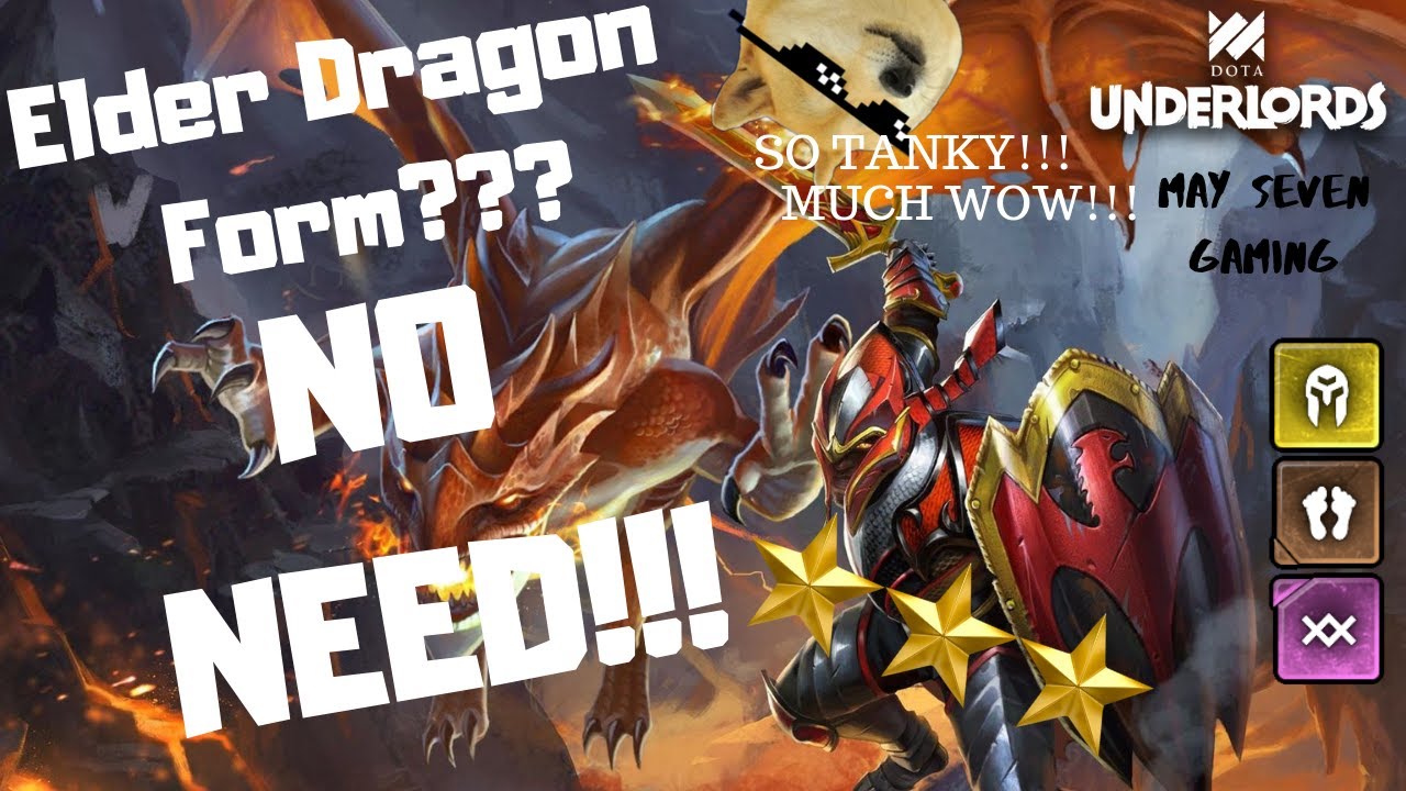 VICTORY! Knight + Troll build + ★★★ Dragon Knight w/o dragon form! (Dota Underlords)