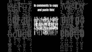 WHAT THE INSANE TEXT! COPY AND PASTE #trending