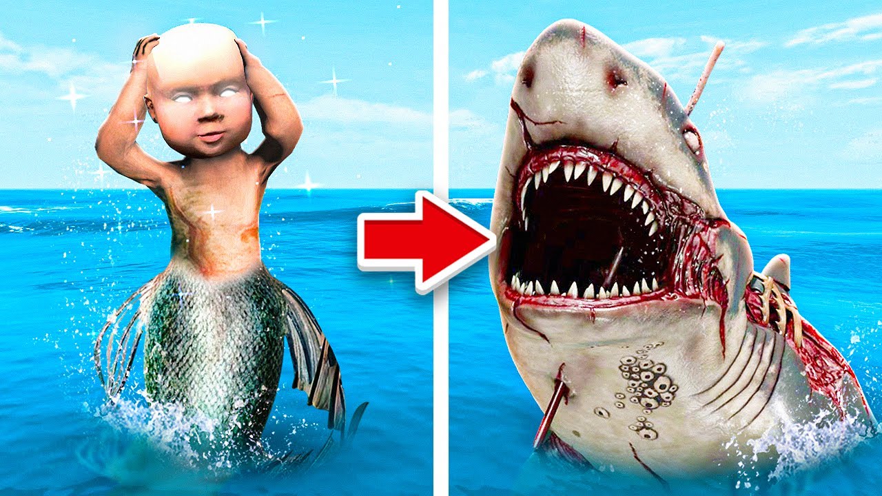 Baby To MEGALODON In GTA 5!