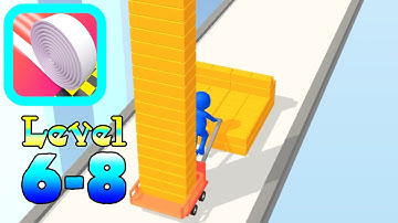 Brick Builder Gameplay - Level 6-8 Best Hyper Casual Games and offline Mobile Games