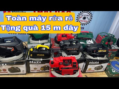 Video Toàn máy rửa xe giảm giá tặng dây 15m /Máy xây dựng... - youtube