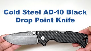 Cold Steel AD 10 Black Drop Point Knife