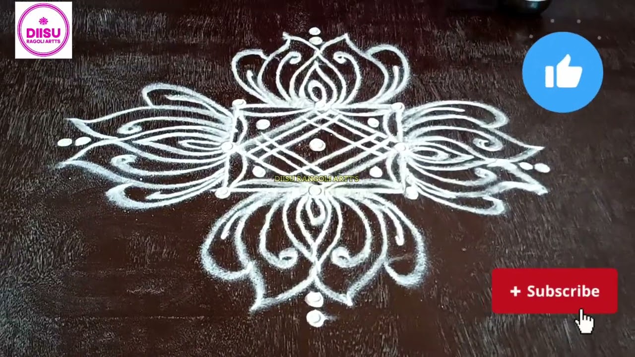 3x3 Dots Daily Use Rangoli ☸️ Easy Muggulu | New Year Rangoli 2026 | Every Day Morning Kolam