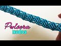 PULSERA de COLA DE RATÓN hecha con NUDOS MACRAME.