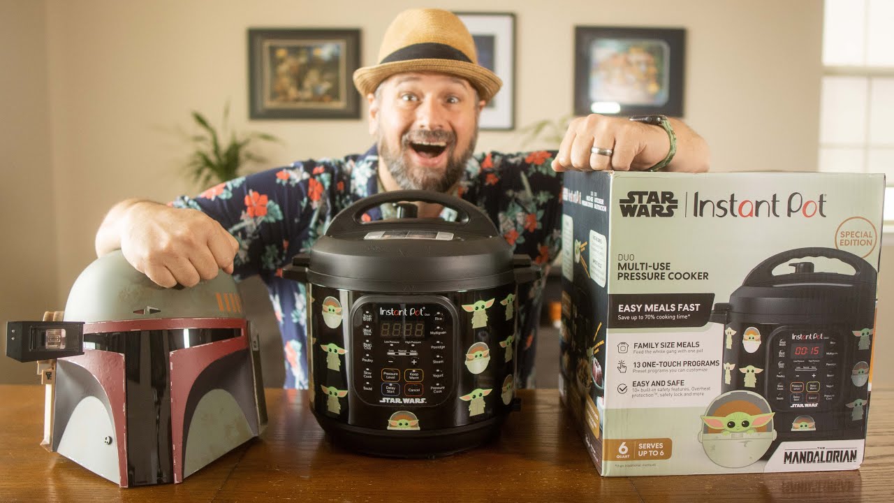 Dad found the bounty he was looking for! Baby Yoda Instant Pot