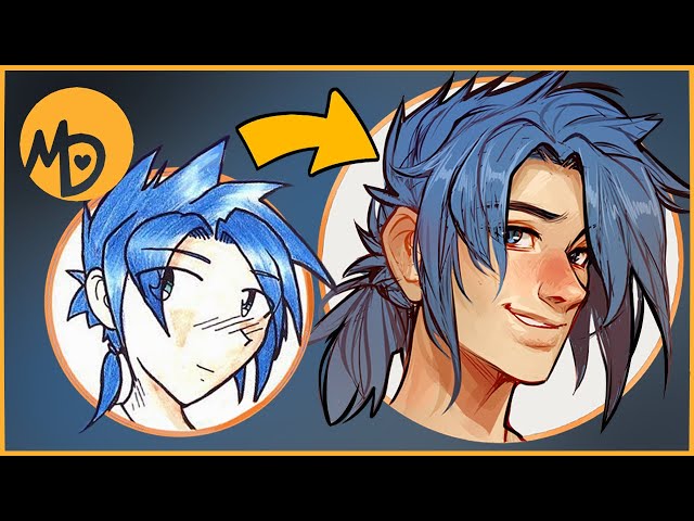 How I draw portraits | Manga Redraw Challenge | Tips - YouTube