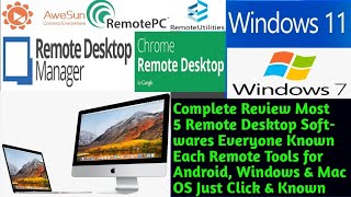 Top 5 Remote Desktop Software & tools | Each Remote Tool for Windows, Mac, IOS, Android | screenshot 2