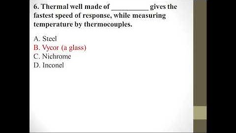 IPC MCQs l Instrumentation and Process Control I Part 3 l Chemical engineering MCQs