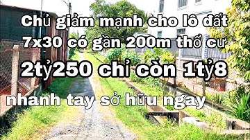 Nhà đất củ chi | giá rẻ | giới thiệu | Lô đất đẹp 212m2 ngang 7m x30m có 191m thổ cư