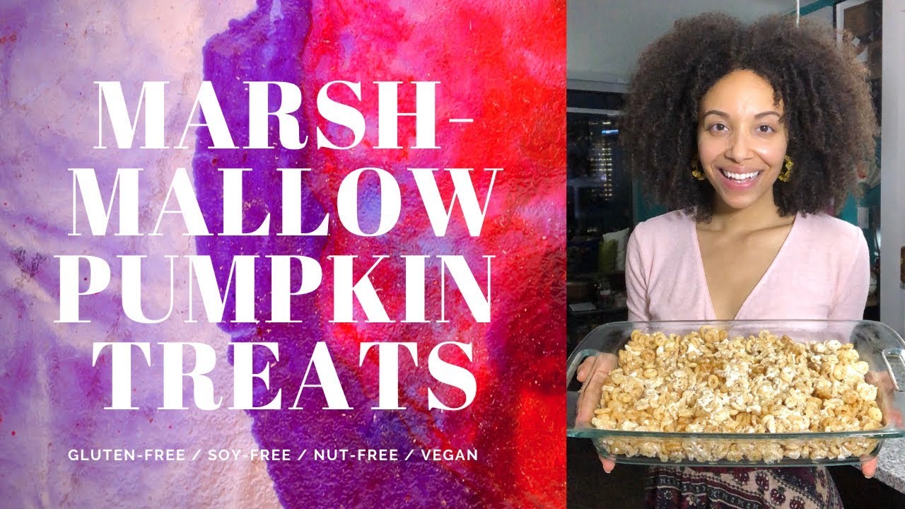 Marshmallow Pumpkin Treats Vegan Recipe The Colorful Home Cooking