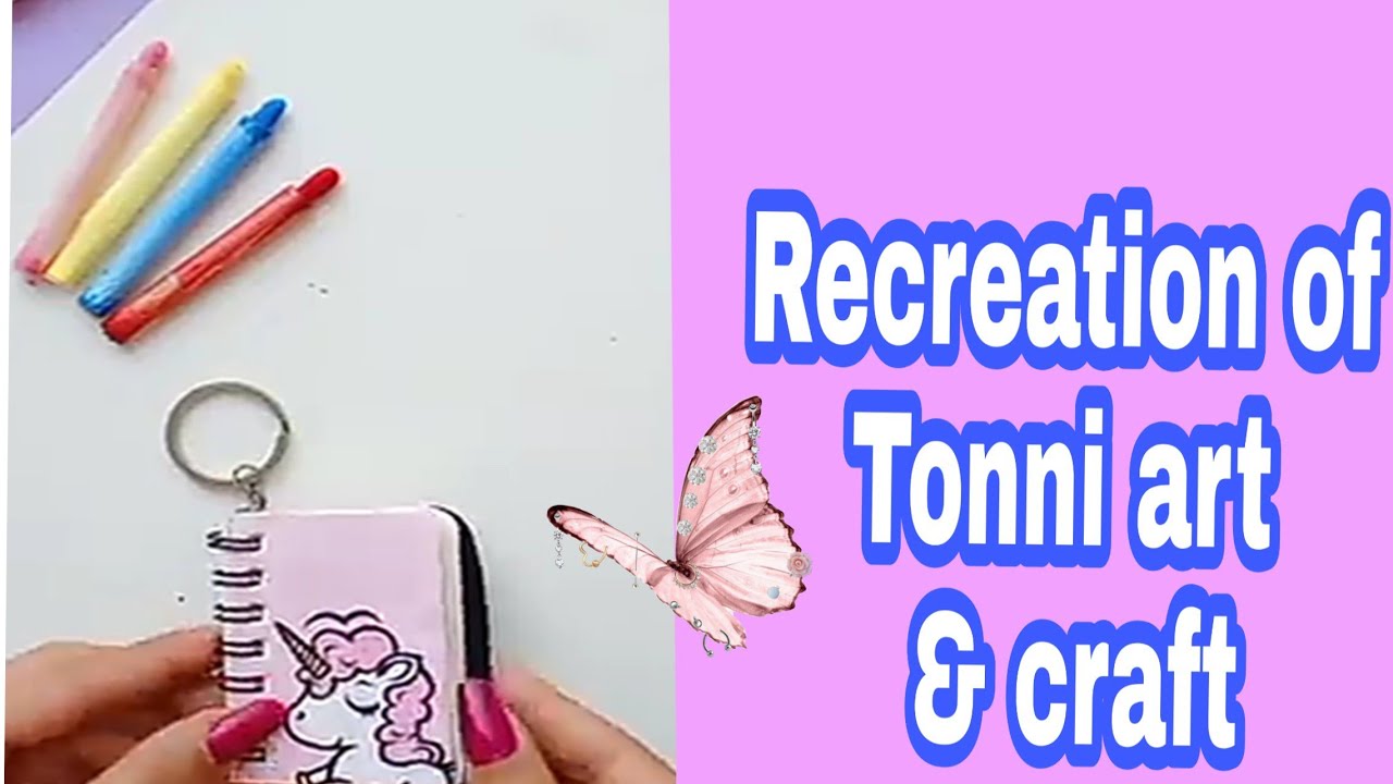 Recreation of (Tonni art and craft) Water color pen😱😱😊😊💚 YouTube