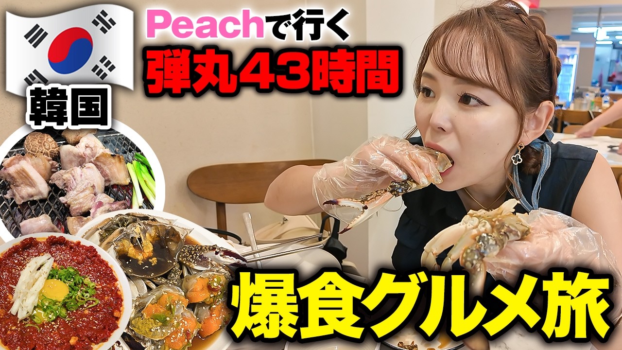 【弾丸】43時間！韓国限界グルメ旅🇰🇷飯が安くてウマすぎる！深夜の東大門ショッピングも【ソウル】
