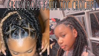Crisscross Faux Loc Crochets