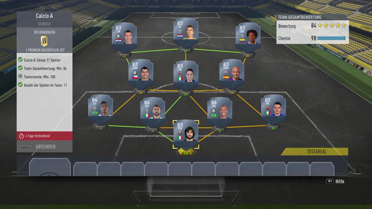 FIFA 17 | 95 Rated Poty Cavani cheapest way   (put the right positions in for full chemistry)