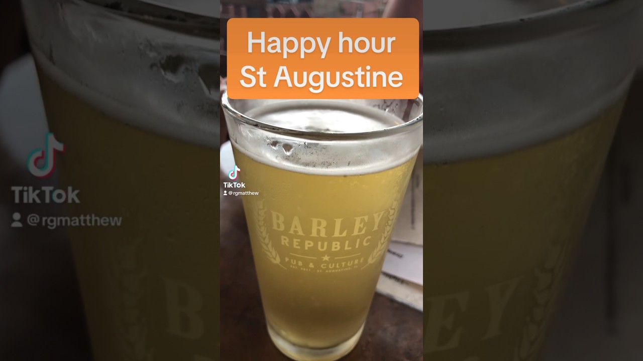 Happy hour, Saint Augustine YouTube