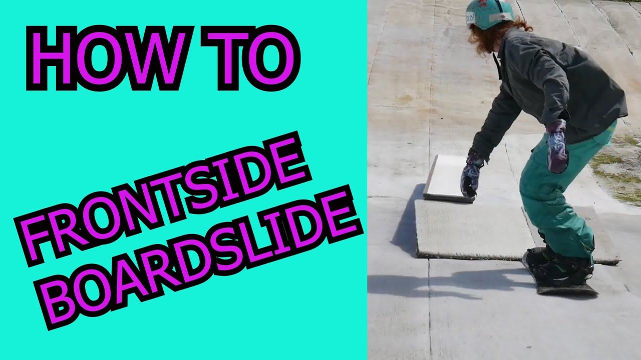 FRONTSIDE BOARDSLIDE TRICK TIP // EASY SNOWBOARD RAIL/BOX TRICKS YouTube
